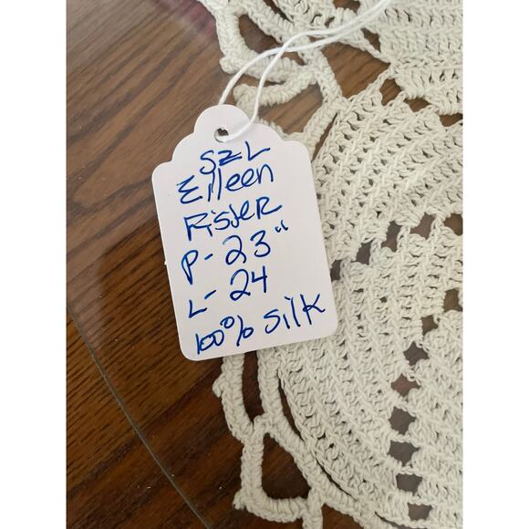 Eileen Fisher 100% Silk Teal Blouse | Sz L | EUC - Picture 3 of 4